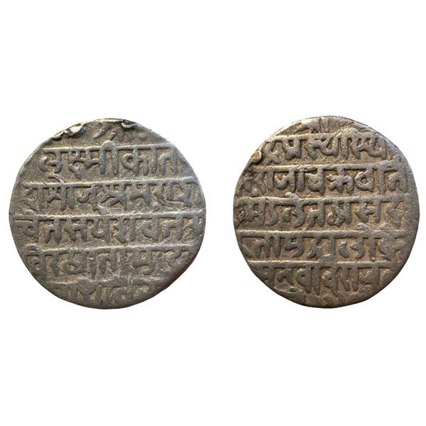 Princely state - Indore, Jaswant Rao (1798-1811 AD), silver nazarana rupee, SE 1728, KM 6, 11 g. Obv