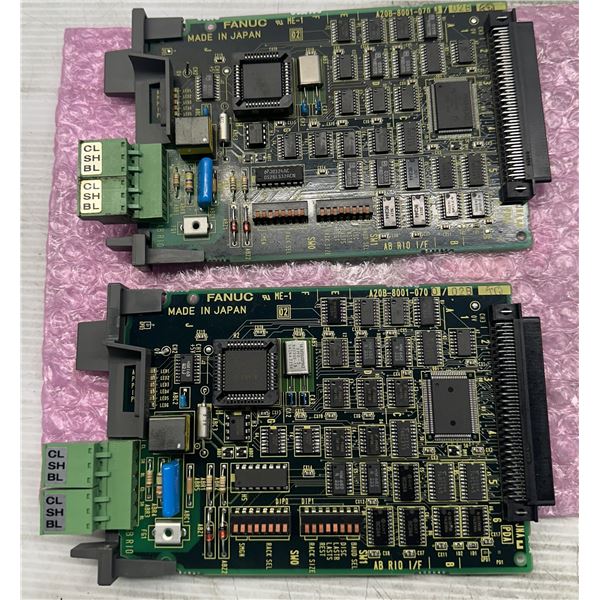 (2) Fanuc #A20B-8001-0700/02B Circuit Boards
