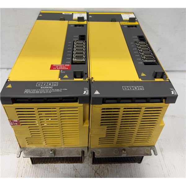 (2) Fanuc #A06B-6111-H022#H550 Spindle Amplifier Modules
