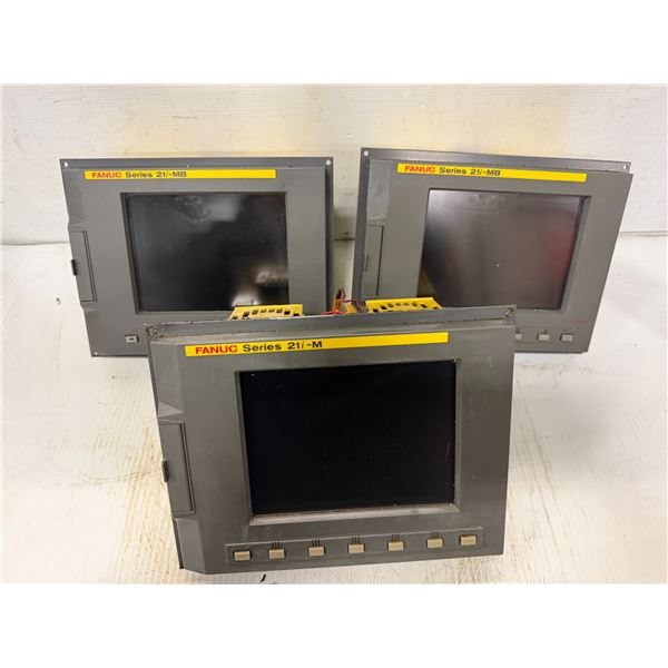 (3) Fanuc #A02B-0285-B502 Series 21i-MB Operator Units
