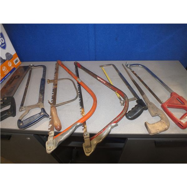 Box Of Assorted Hand Saws
