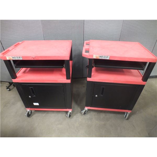 Two Red & Black Carts