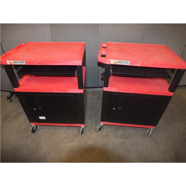 Two Red & Black Carts