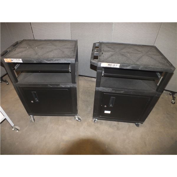 Two Black Carts