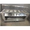 Image 1 : 5 Bay Stainless Steel Steam Table On Wheels