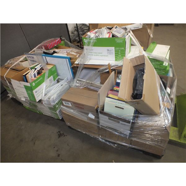 Two Mixed Pallets Of Office Supplies and Books