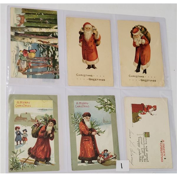 Santa Claus Christmas Holiday Greeting Album 115+ Postcards