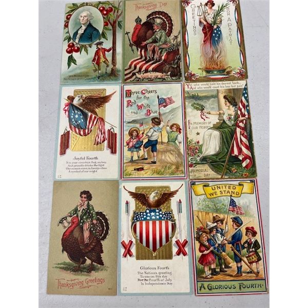 Patriotic July 4th Holiday Greeting Postcards Approx. 65