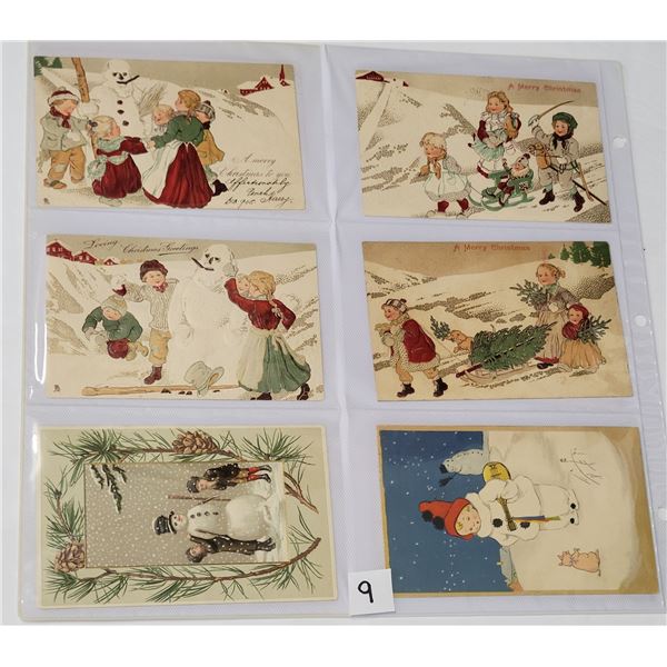 Snowmen Holiday Greeting Album 65+ Postcards