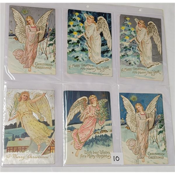 Christmas Angels Holiday Greeting Postcard Album 160+