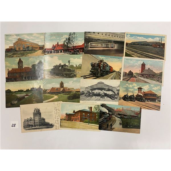Michigan Railroad Postcards Approx. 45