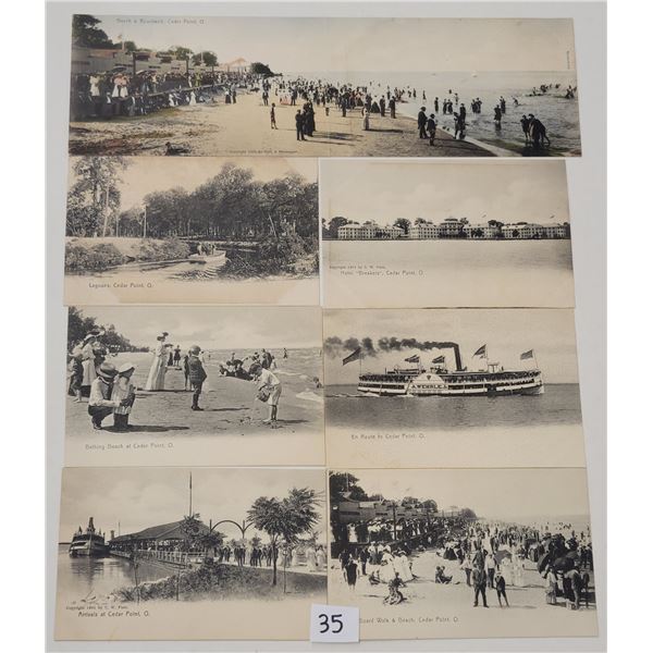 Cedar Point, Ohio Amusement Park Rotograph Postcards 7