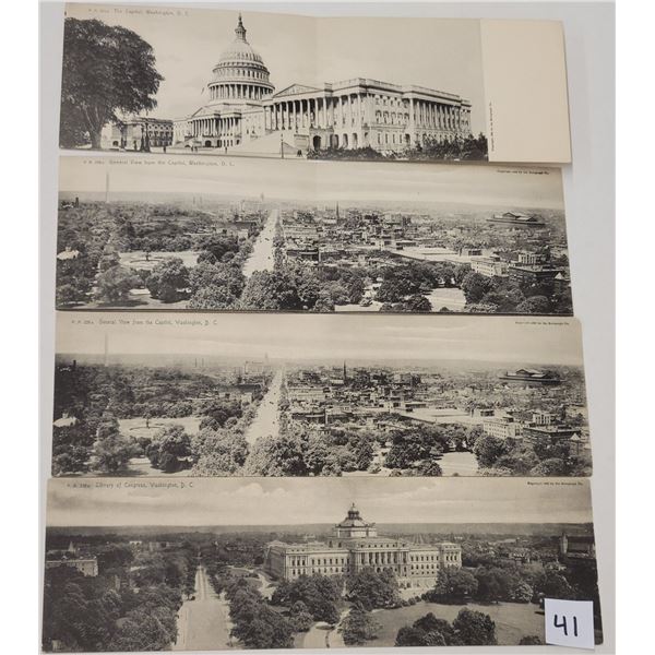 Washington D.C. Double fold Rotograph Postcards 8