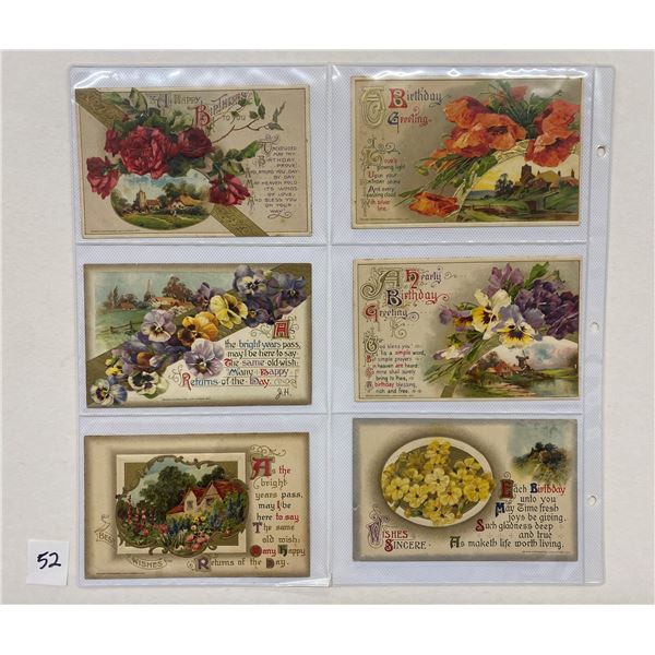 Winsch Greetings Holiday Postcards Album Approx. 55