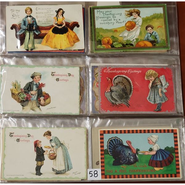Thanksgiving Holiday Greeting Album 160+ Postcards