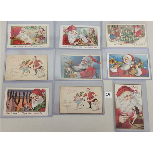 Stetcher Santa Claus Christmas Holiday Greeting Postcards 30