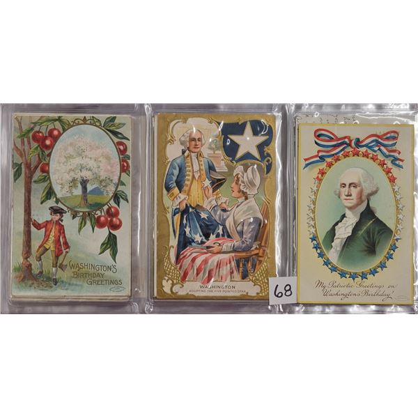 George Washington Patriotic Greeting Album Approx. 55 Postcards