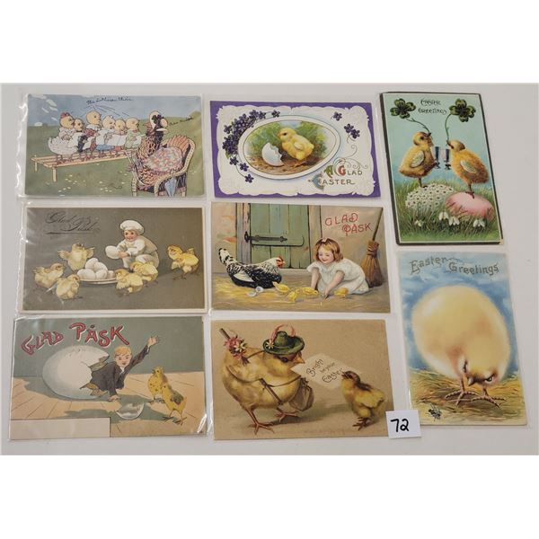 Easter Chickens Holiday Greeting Postcards 40+