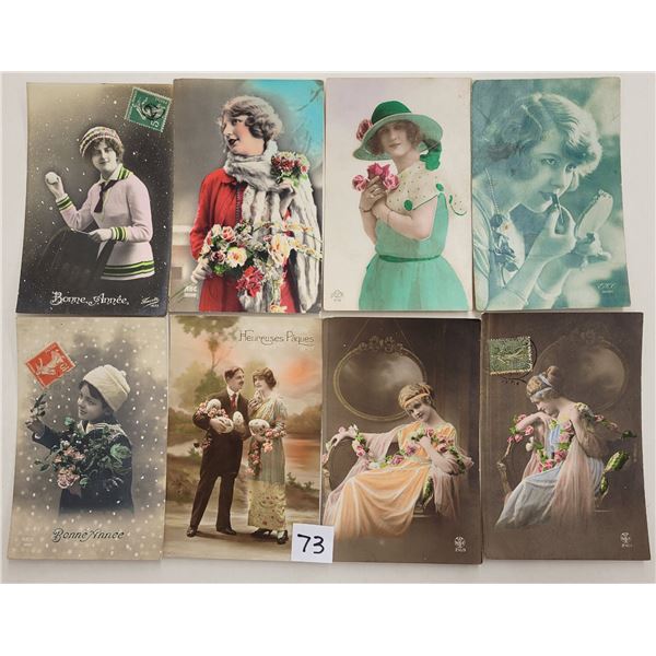Tinted Real Photo Children & Ladies Postcards 95+