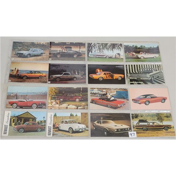 Automobile Advertising Album 80+ Postcards