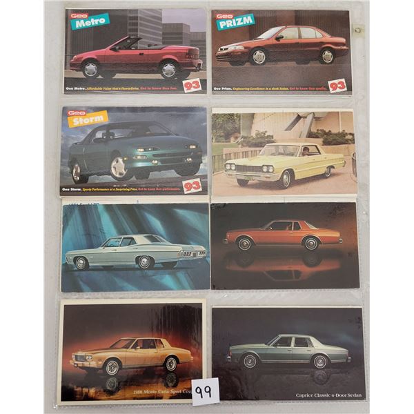 Automobile Car Advertising Album 100+ Postcards