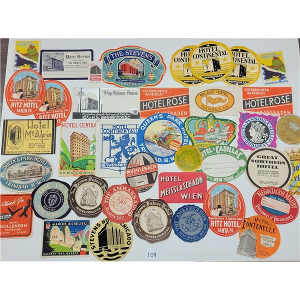 Ephemera - Luggage Labels 35+