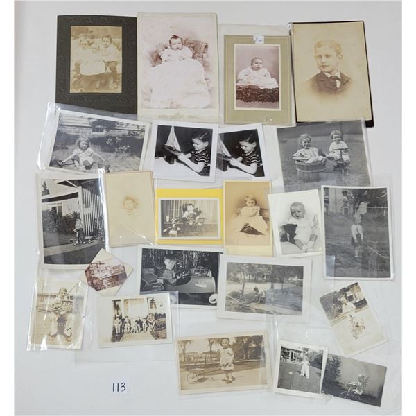 Real Photo Children with Toys Approx. 30