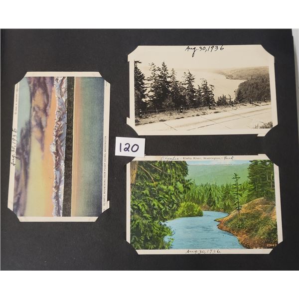 Antique Album of Approx. 220 Postcard Views