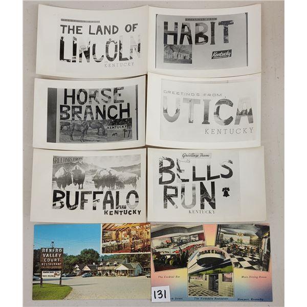 Kentucky Sorted Postcards Approx. 535