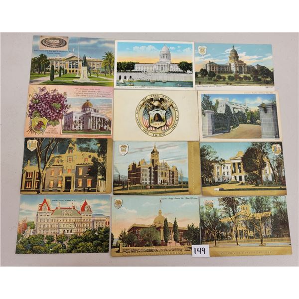 Sorted US State Capital Postcards Approx. 350