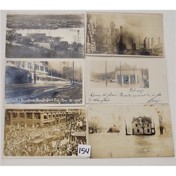 Real Photo Ohio Disasters & Flood Postcards 12