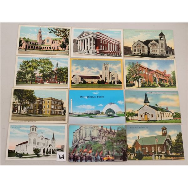 Box of Sorted Church Postcards Approx. 475
