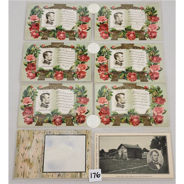 Patriotic - Washington & Lincoln Postcard Album Approx. 75
