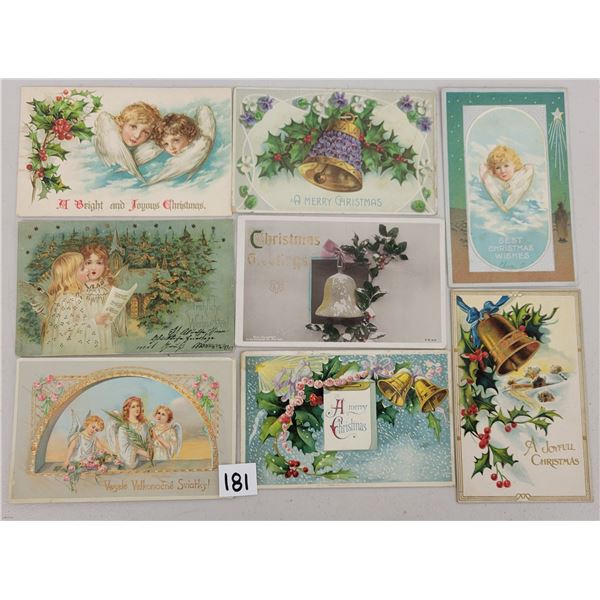 Christmas Holiday Greetings with Bells & Angels Approx. 140