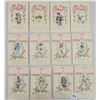 Image 1 : Novelty - Woven in Silk Flower Postcards 25