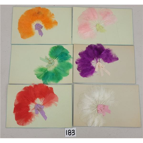 Novelty - Feather Fan Postcards 29