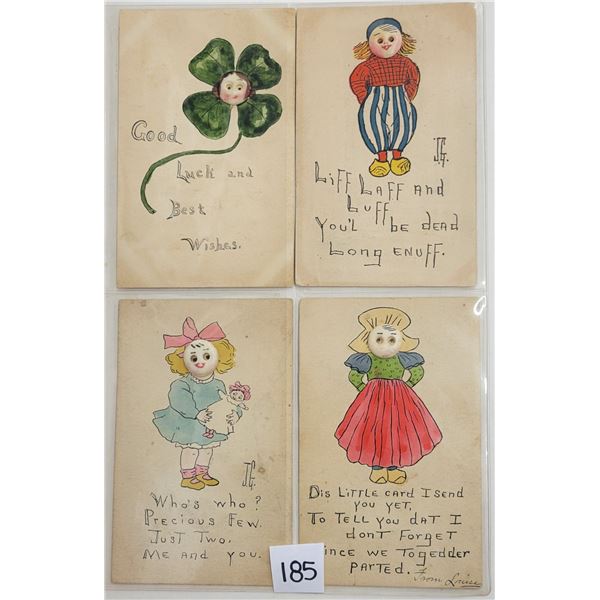 Novelty - Button face Postcards 4