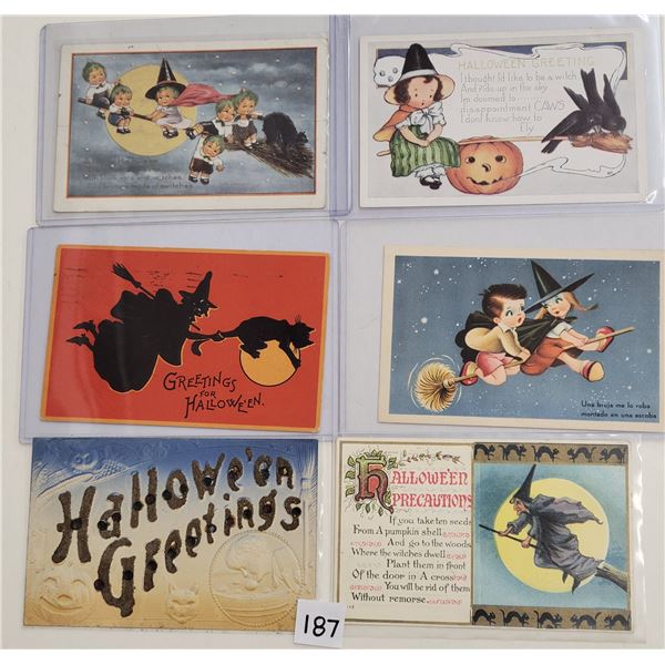 Halloween Holiday Greeting Postcards 13
