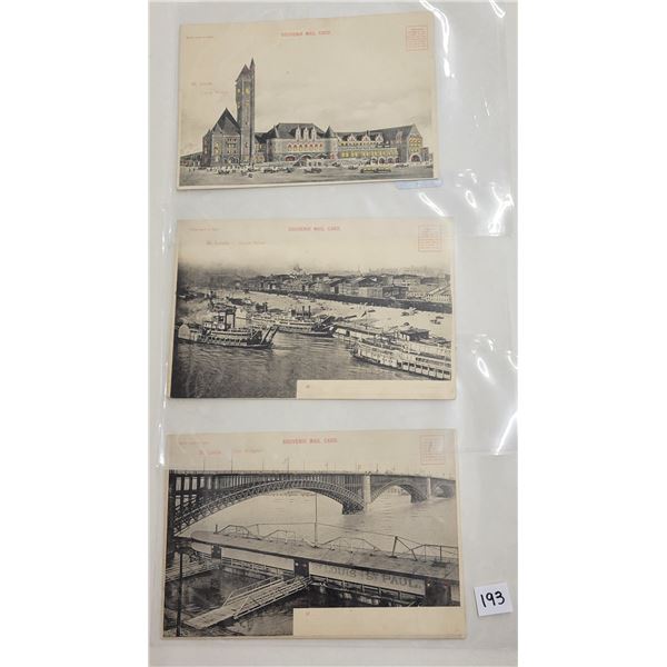 Novelty - Hold to Light St. Louis Oversize Postcards 3