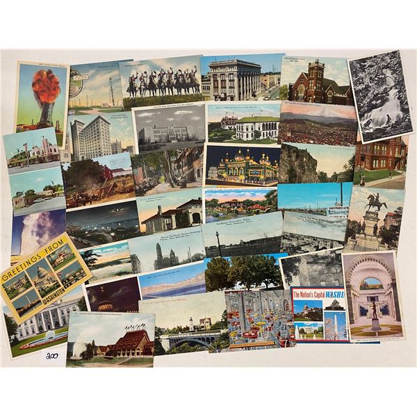 Sorted US State Box 275+ Postcards