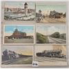 Image 4 : Railroad Train Depot Postcard Album B & O 45+ Postcards