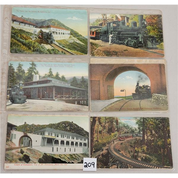Mt. Tamalpais, California Railway Train Postcards 18