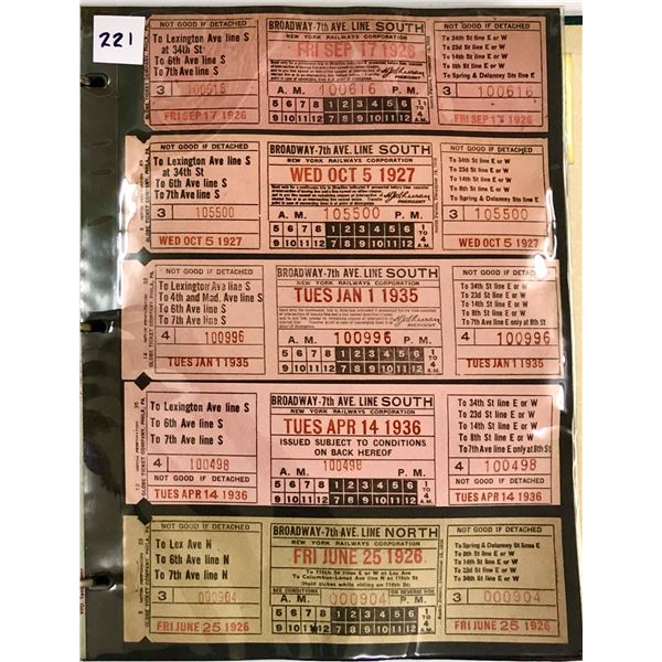 New York Railways NYCO/FACO 2 Albums of Items