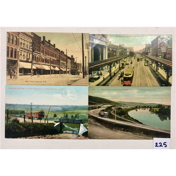 Transportation - New York Trolley Postcards 38