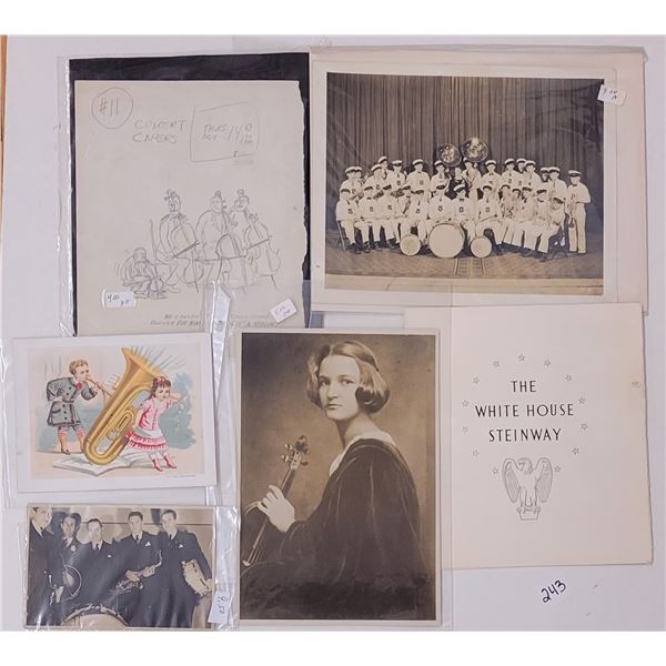 Music Ephemera & Real Photos Approx. 15