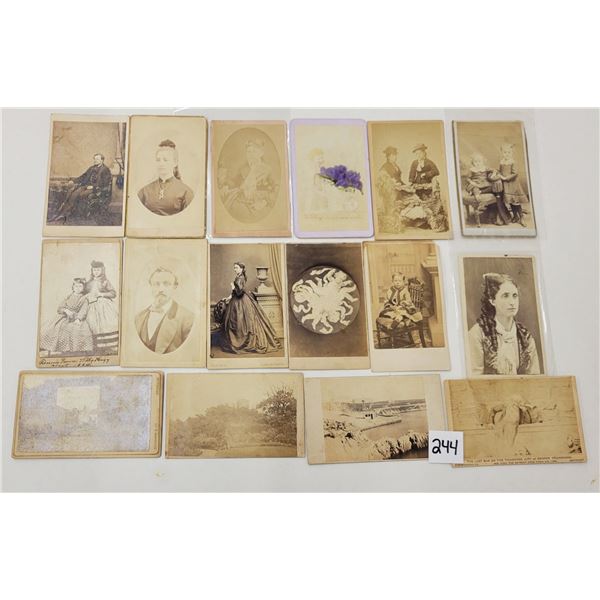 CDV Photos of People Approx. 35