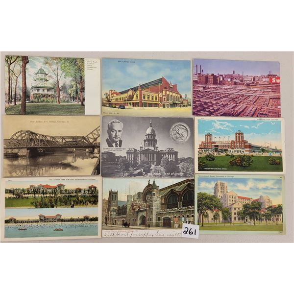 Chicago, Illinois Postcards Approx. 390