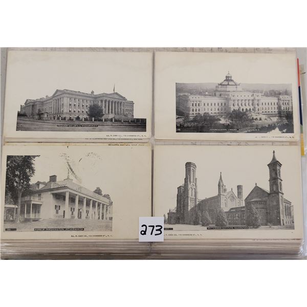 Washington D.C. Illustrated Postcard Co. Album Approx. 165