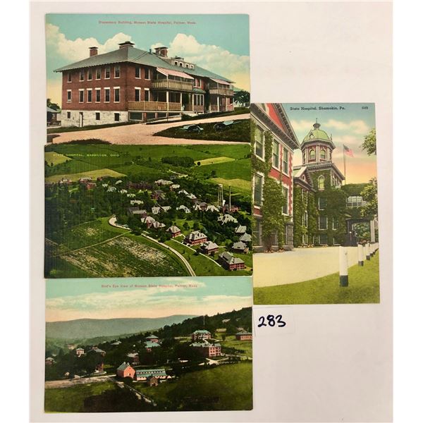 Insane Asylums - State Hospitals 20 Postcards