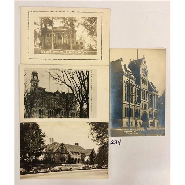 Real Photo Court House Postcards 21
